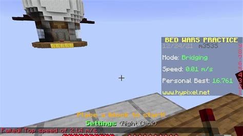 How To Speed Bridge In Minecraft Youtube