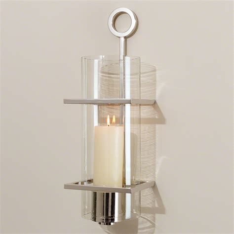 Candle Wall Sconces Silver Hurricane Wall Sconce Silver J Shaped