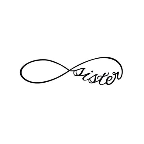Sister infinity tattoo, matching sister tattoos. Infinity Sister Temporary Tattoo Set of 2 | Etsy