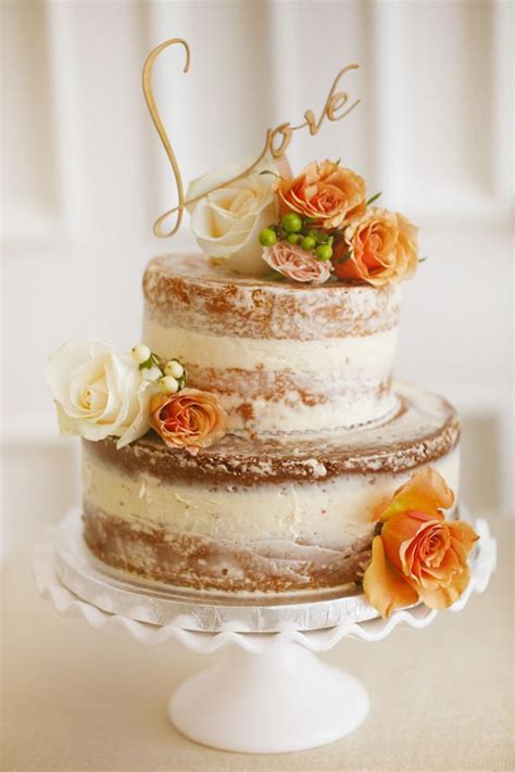 49 Naked Rustic Wedding Cake Ideas Deer Pearl Flowers