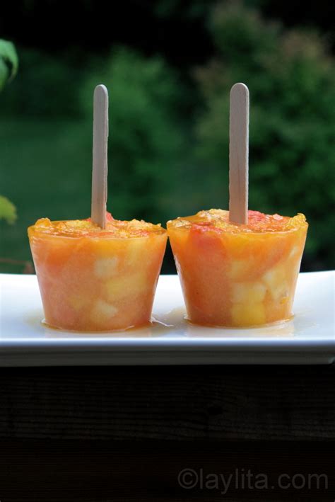 Homemade Tropical Fruit Popsicles Or Paletas Laylitas Recipes