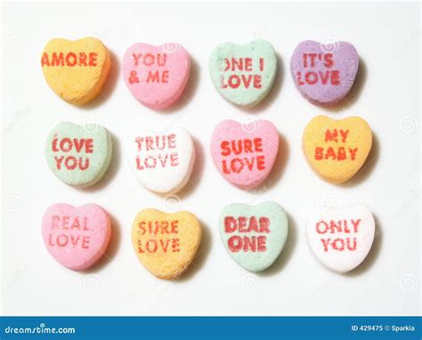 Candy Conversation Hearts Stock Image Image Of Love Flirtatious 429475