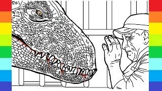 Indoraptor jurassic world printable dinosaur coloring pages. Drawing and Coloring Jurrasic World Raptor and Motorbike ...