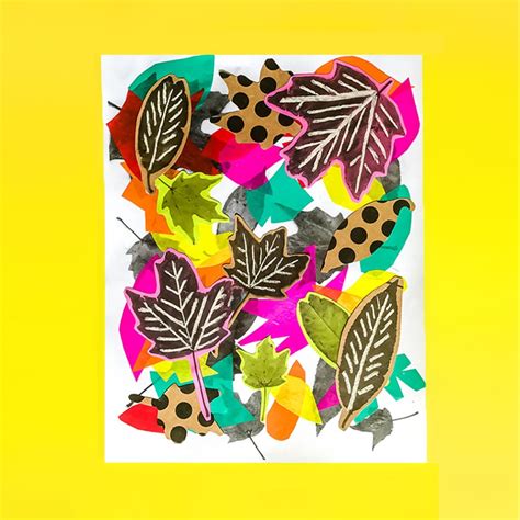 Make A Mixed Media Leaf Art Collage From Photocopies Barley And Birch