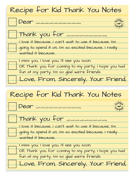 How To Write The Most Thoughtful Kid Thank You Notes