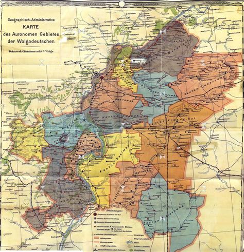 Dieser artikel kann also auch als russlanddeutsche referat betrachtet werden. Karte des Autonomen Gebietes der Wolgadeutschen | Wolga ...