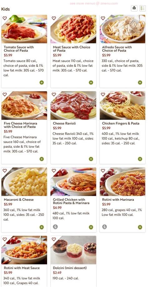 The newsletter also contains information about head straight to the specials page on the website to find valuable olive garden discounts. Online Menu of Olive Garden Italian Restaurant Restaurant ...