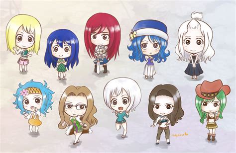 Fairy Tail Chibis By Hollyrose On Deviantart