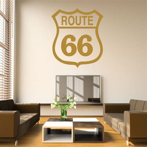 Route 66 Sign Wall Sticker Decal World Of Wall Stickers