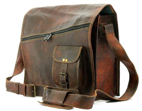 Mens Satchel Genuine Best Vintage Brown Leather Messenger