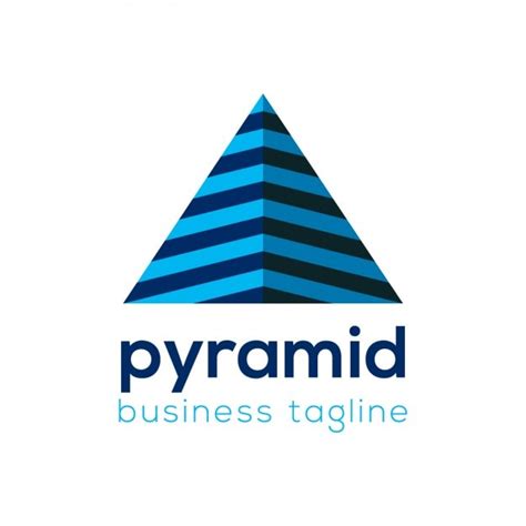 Pyramid Business Logo Template Vector Free Download