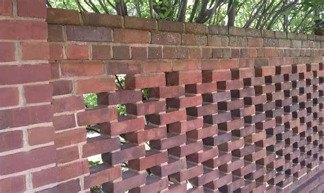 Pierced Brick Garden Wall At The Todd House In Lexington Ky The Fact