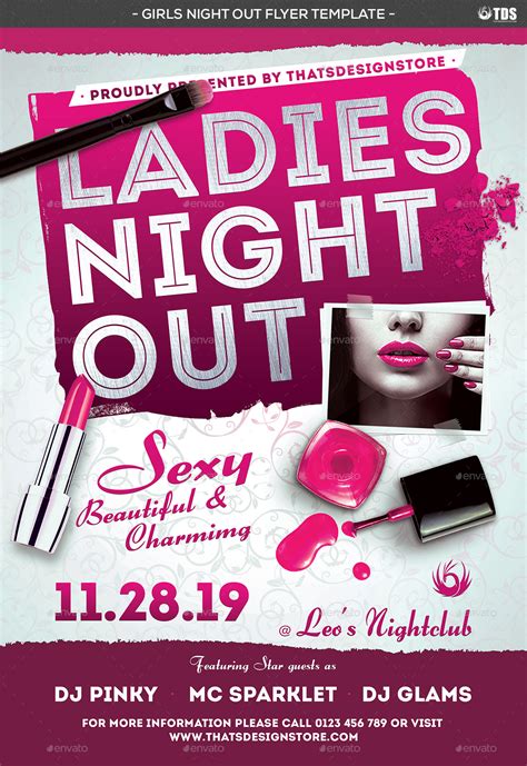 Girls Night Out Flyer Template By Lou606 Graphicriver