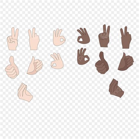 Finger Hand Gesture Vector Hd Images Different Hand Gestures Vector