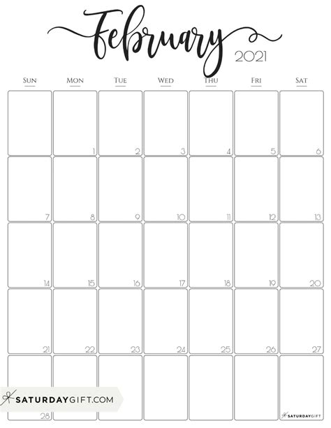 Simple And Elegant Vertical 2021 Monthly Calendar Pretty Printables