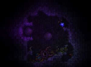 Place down some orbs and create a problem for the player to solve. I found a double shadow orb : Terraria
