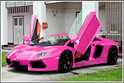 Pink Lamborghini Aventador Automobiles Pinterest