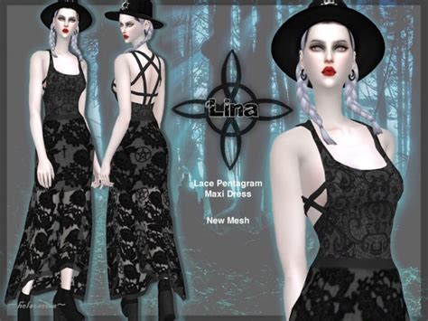 Lina Gothic Dress By Helsoseira At Tsr Sims 4 Updates