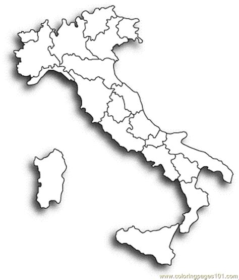 Printable Map Of Italy Black And White Printable Templates