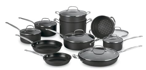 Cookware is sold in sets—consisting of about five to 15 pieces—or as individual pots and pans, typically called open stock. Cuisinart 66-17 Chef's Classic Review - Hard Anodized ...