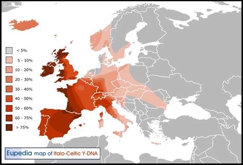 Distribution Maps Of Y Chromosomal Haplogroups In Europe The Middle