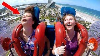 Slingshot Ride Fails Oh No Woman Suffer Serious Wardrobe Malfunction On Ride Video Dailymotion