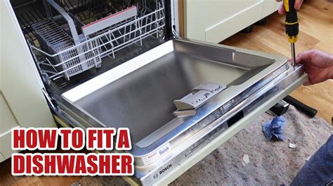 How To Install A Bosch Integrated Dishwasher Youtube