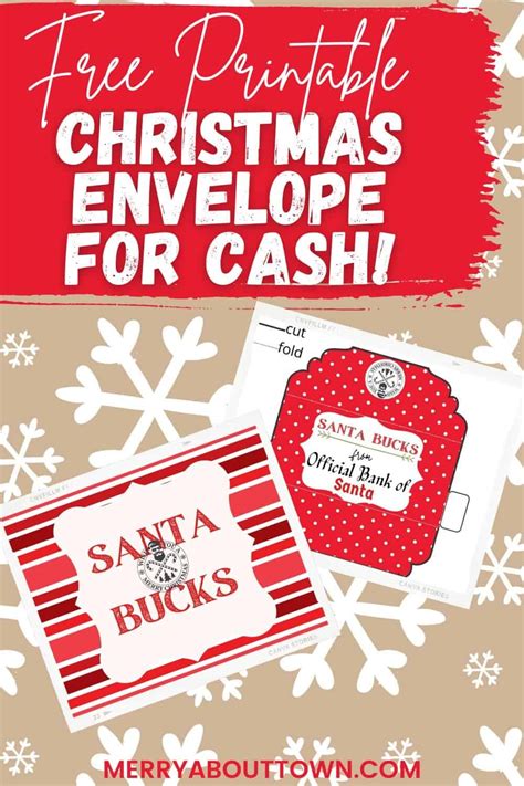 Grab Our Free Printable Christmas Cash Envelope It Is An Easy Way To