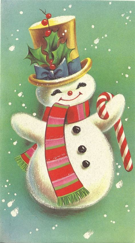 9 Best Snowman Vintage Christmas Printables Free Pdf For Free At Printablee