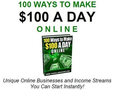 100 Ways To Make One Hundred Dollars Online - Tradebit
