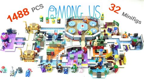 Lego Among Us The Skeld Full Map Scene Brick Sets Unbox And Build Youtube