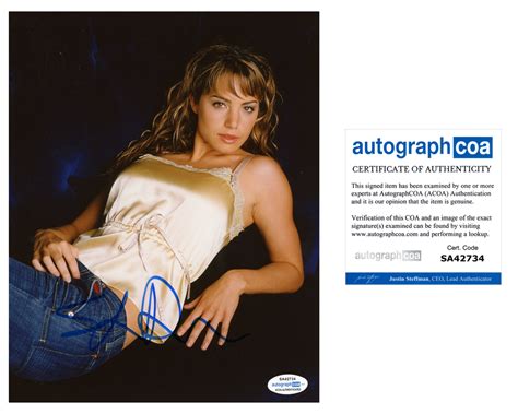 Erica Durance Smallville Sexy Signed Autograph 8x10 Photo Acoa 7 Outlaw Hobbies Authentic