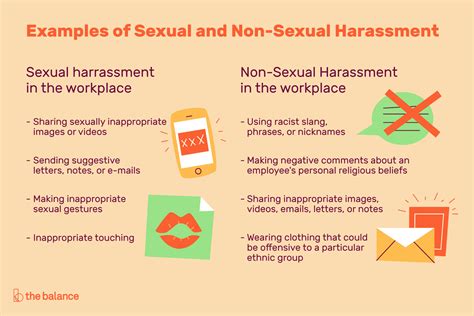 Examples of Sexual and Non-Sexual Harassment at Work