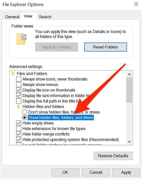 How To Show Hidden Files In Windows 10