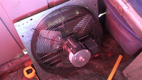Installing A Proper Exhaust Fan In The Shed Youtube