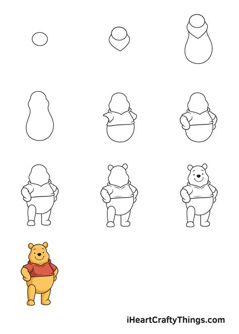 Winnie The Pooh Drawings How To Draw Winnie The Pooh Step By Step