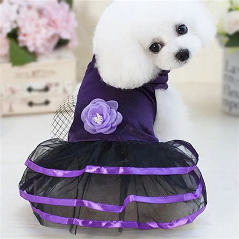 Cute Dog Clothes For Small Dogs Spring Wedding Dress Skirt Summer