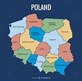 Poland Administrative Division Map Vector Download