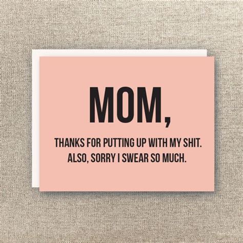 Mom Card Funny Mothers Day Card Mom Birthday Card Funny Mom Birthday Cards Birthday Cards