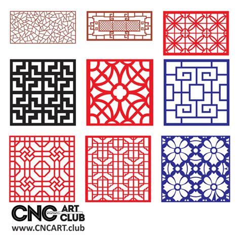 Free Dxf Vector Lattice Patterns For Woodworking