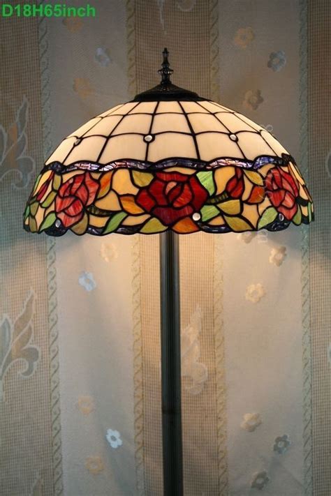 Rose Tiffany Lamp 18s0 51f5 Stainedglasslamps Stained Glass Rose