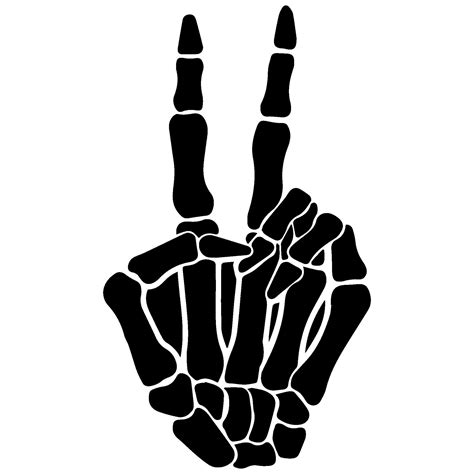 Skeleton Hand Peace Sign Svg Png Peace Hand Svg Peace Sign Etsy