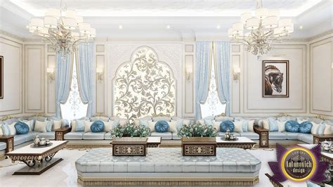 A Delightful And Charming Living Room Interior Combines Arab Style