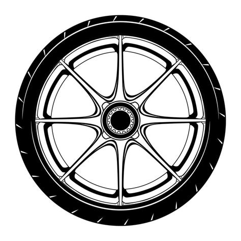 Car Wheel Illustration For Conceptual Design 2027274 Vector Art At Vecteezy