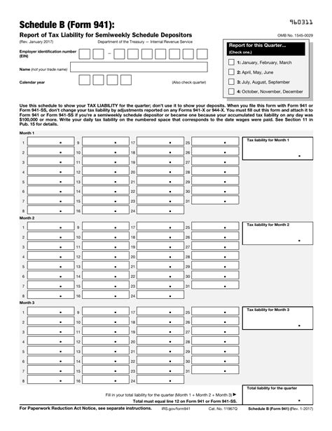 Form 941 Excel Template