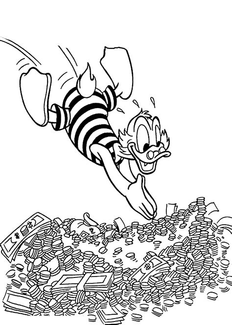 Scrooge Mcduck Coloring Page Coloring Home
