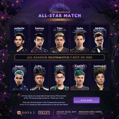 Ti9 All Star Match Rosters Revealed One Esports