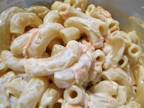 Those are difficult to make lower in points and calories, even serve with your favorite bbq meat and a green. Ono Hawaiian Bbq Macaroni Salad Copycat Recipe | Besto Blog