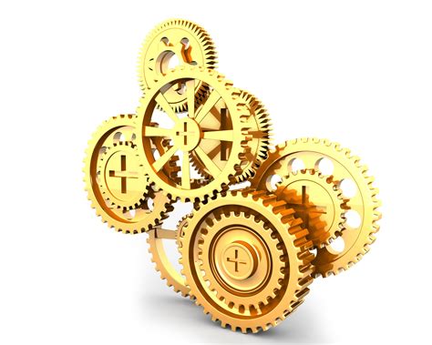 Gears In Working Process Stock Photo Presentation Powerpoint