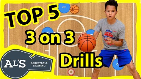 Top 5 Basketball 3 On 3 Drills For Youth Youtube
